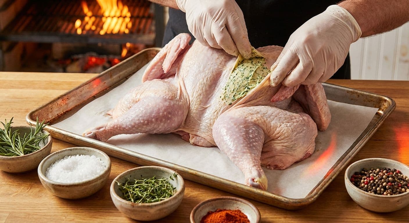 Prep Matters: Brining, Butter, and the Great Under‑the‑Skin Debate