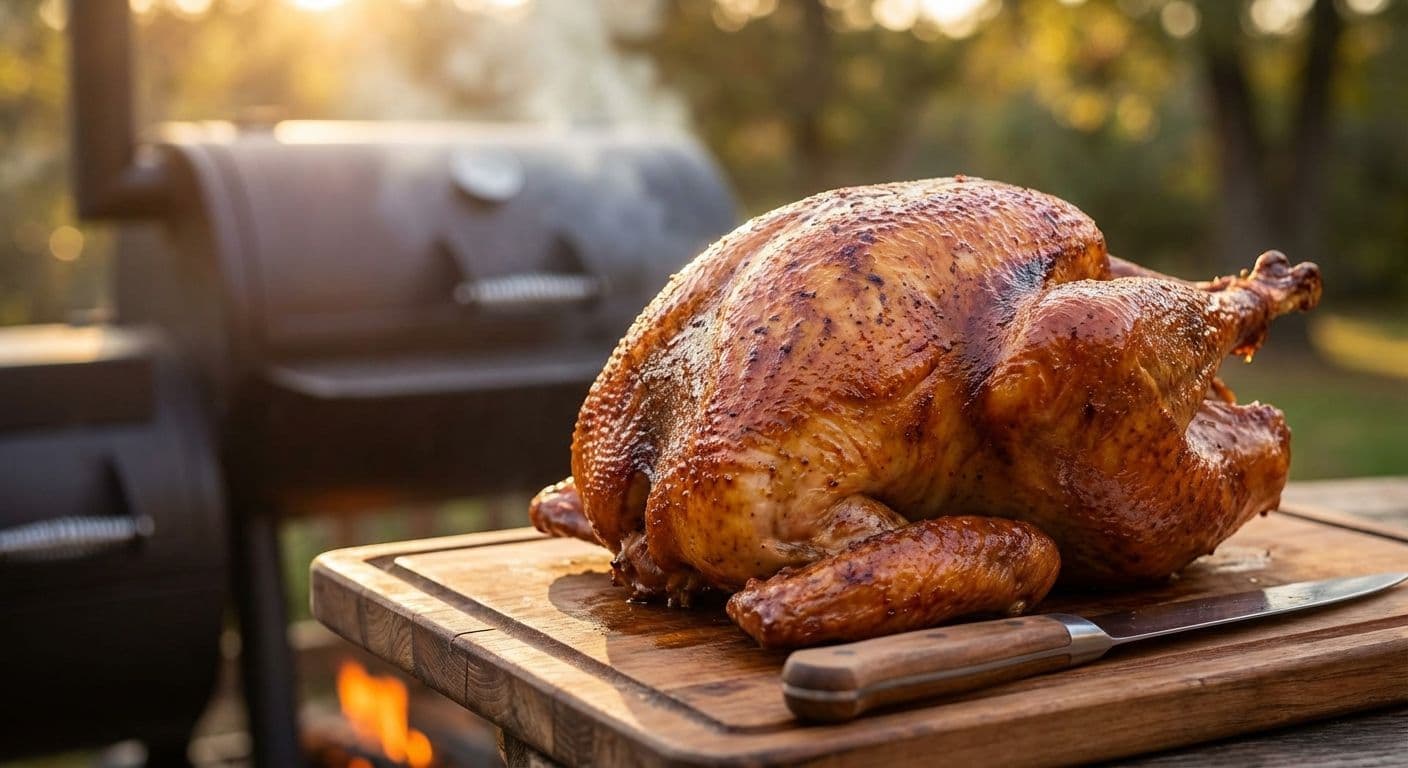 Hot-and-Fast Smoked 18‑Pound Butter‑Injected Turkey