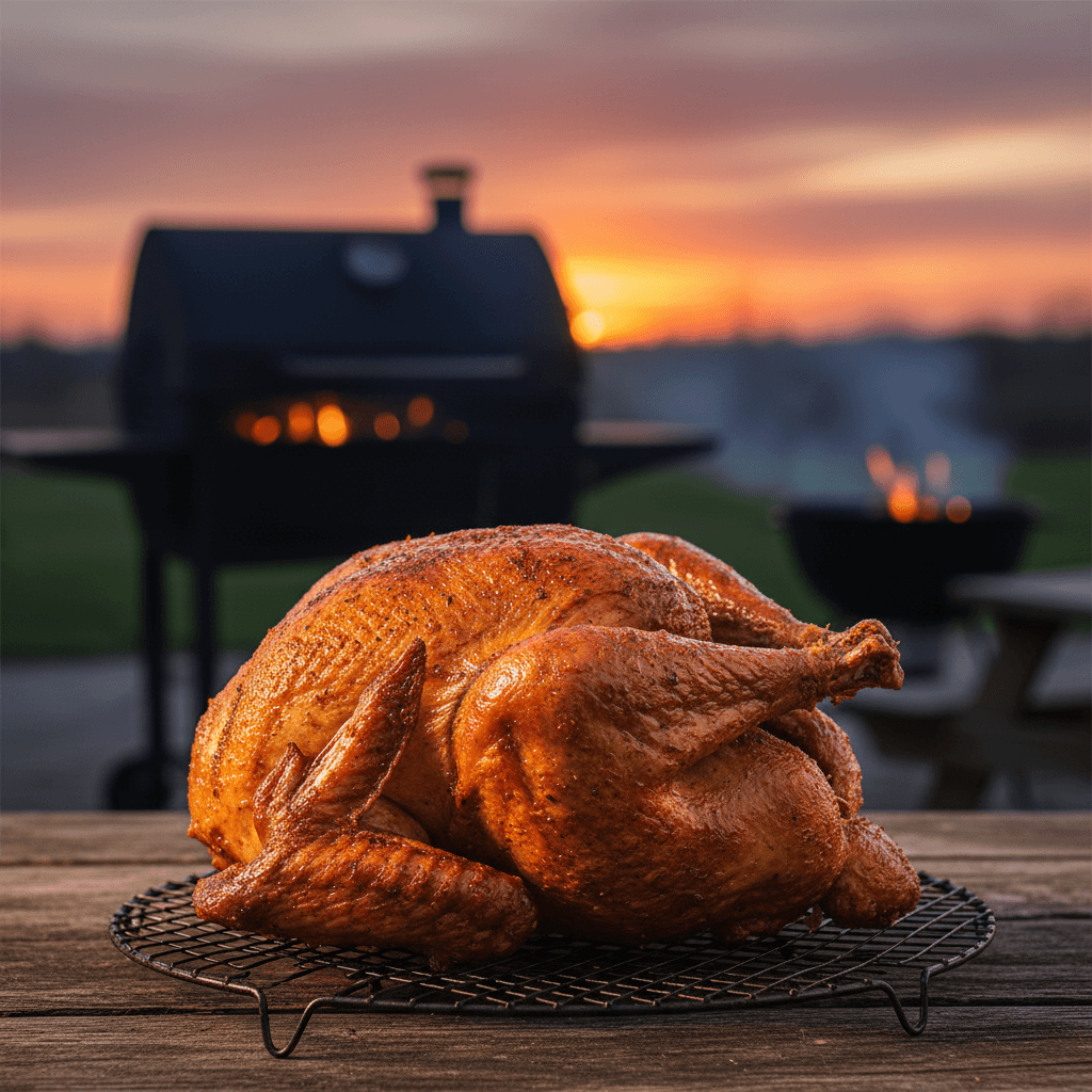 How to Fry a Turkey Without Burning Down the House - BBQ illustration