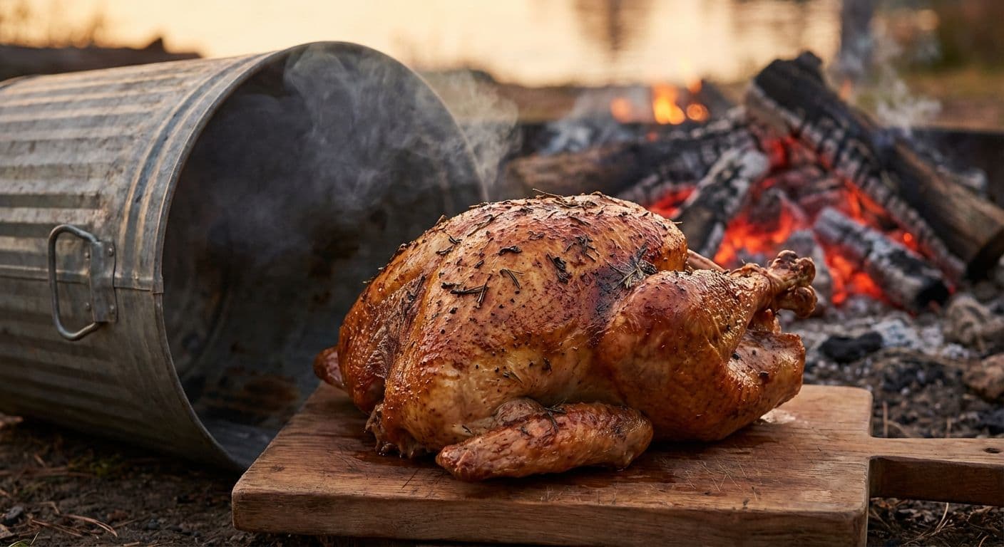 Trash-Can Camping Turkey